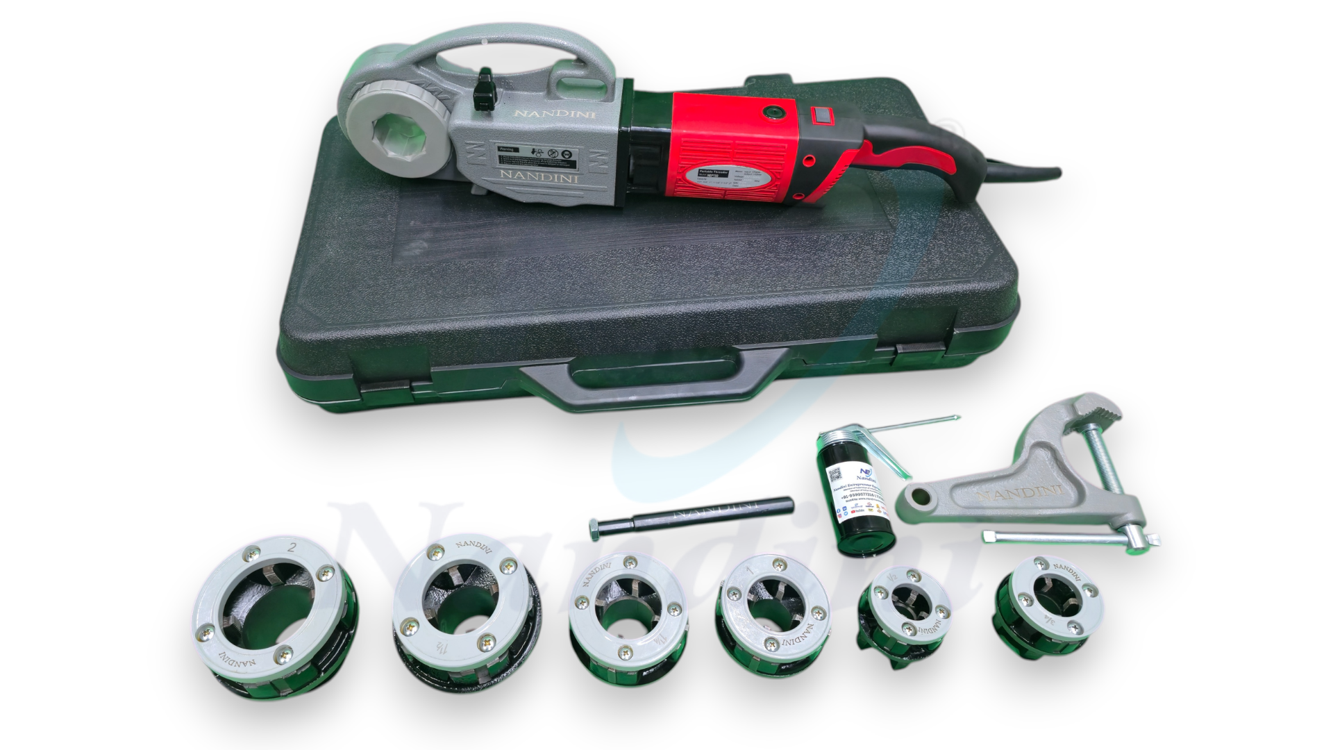 Electric Hand Pipe Ratchet Threader-1/2"-2"